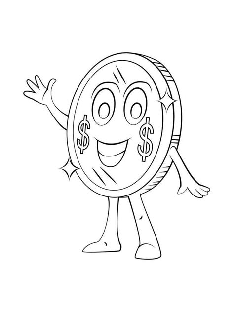 Coin Coloring Pages