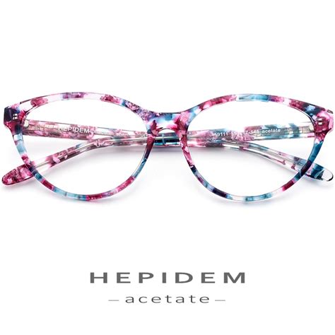 Acetate Optical Glasses Frame Women Brand Designer Cat Eye Prescription Eyeglasses 2019 New