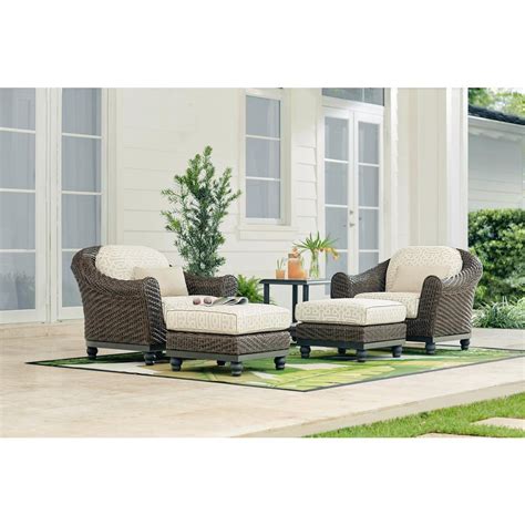Create a modular outdoor seating area to suit your needs. Home Decorators Collection Camden Dark Brown Stationary ...
