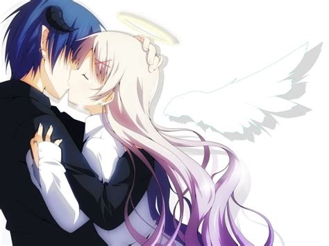 Wallpaper Romance Anime Couple Kissing Wallpx