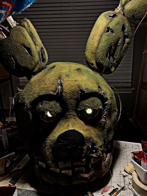 My Springtrap Cosplay Head Is Done Here Are All The Features The Head