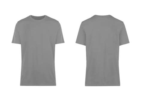 Grey T Shirt Mockup Banco De Imagens E Fotos De Stock Istock