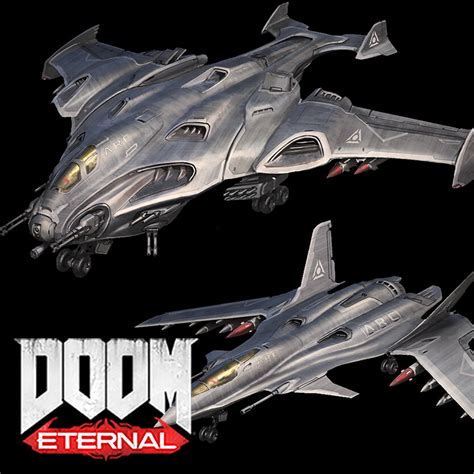 Artstation Doom Eternal Arc Battleship Planes
