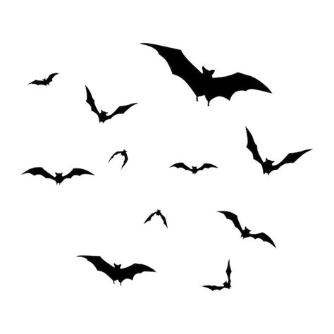 Premium Vector Vector Flying Bats Group Isolated