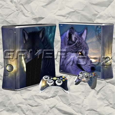 Wolf Xbox 360 Skin Set Console With 2 Controllers Xbox Best Games