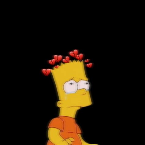 Bart Simpsons Bartsimpson Sad Emoji Brokenheart Brokenh
