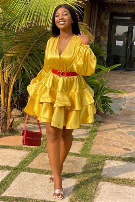 Brilliant Yellow Colour Aso Ebi For Owambe Parties Stylish Naija