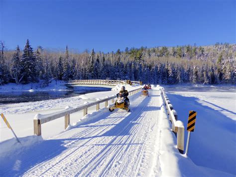Quebec Snowmobile Tour Destination Favourites Snapshot Intrepid