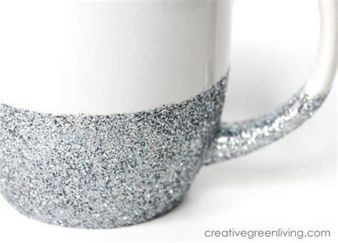 How To Make Dishwasher Safe Glitter Dipped Mugs Glitter Crafts