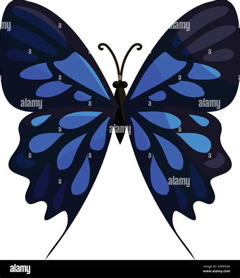 Icono De Mariposa Grande Estilo De Dibujos Animados Imagen Vector De