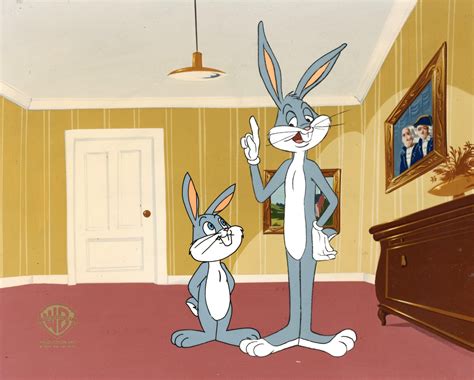 Looney Tunes Original Production Cel Bugs Bunny And Clyde Bunny In