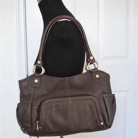 Tignanello Genuine Brown Leather Hobo Bag Tradesy