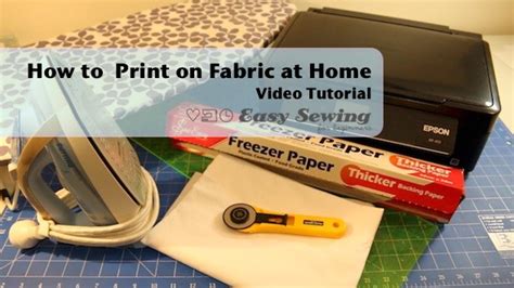 How To Print On Fabric At Home Easy Sewing For Beginners