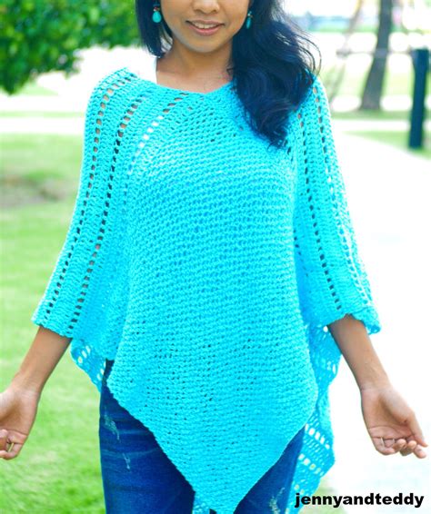 crochet poncho pattern lilly easy poncho triangle poncho etsy