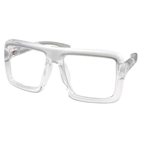Thick Square Frame Clear Lens Glasses Eyeglasses Super
