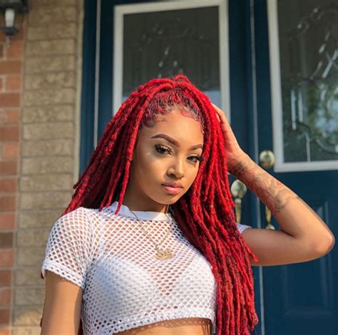 I Love Her Hair Big Box Braids Hairstyles Faux Locs Hairstyles Black Girls Hairstyles Dyed