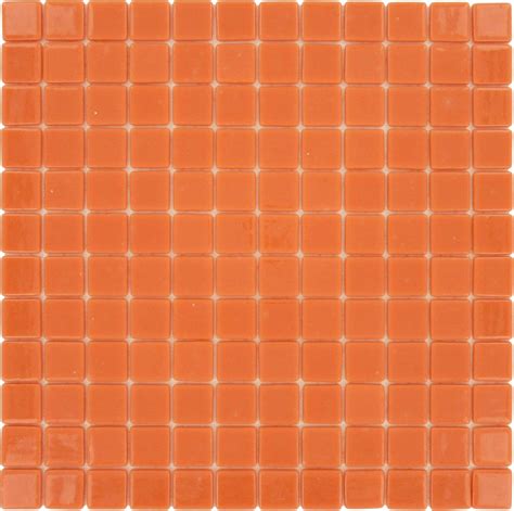 Vidrepur Orange 1 X 1 Glossy Glass Tile 093802m — Oasis Tile