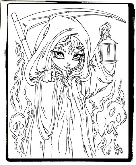 24 Grim Reaper Coloring Pictures Homecolor Homecolor