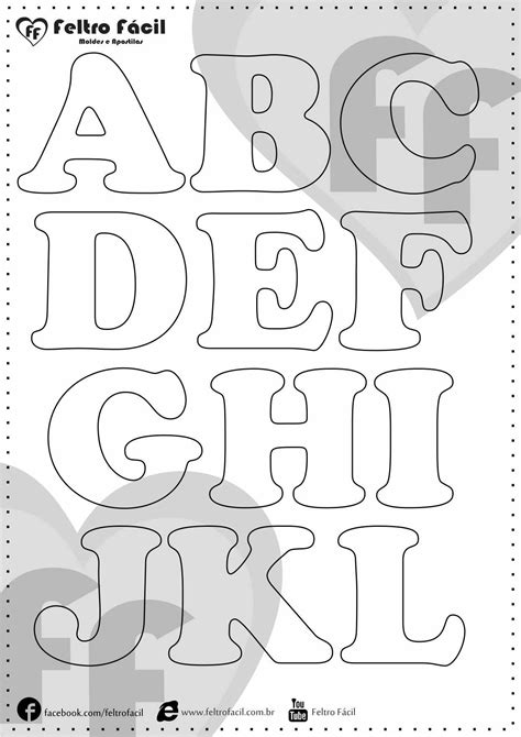 Moldes De Letras Abecedario Artofit