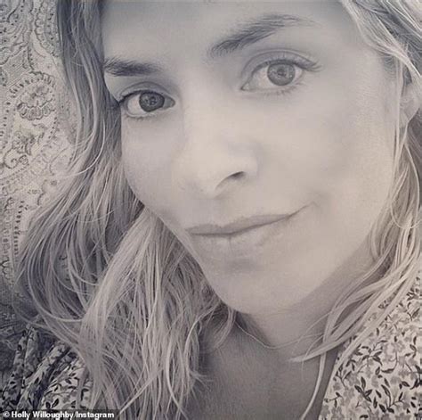 holly willoughby looks radiant as she shows off her fresh faced glow in a new stunning selfie
