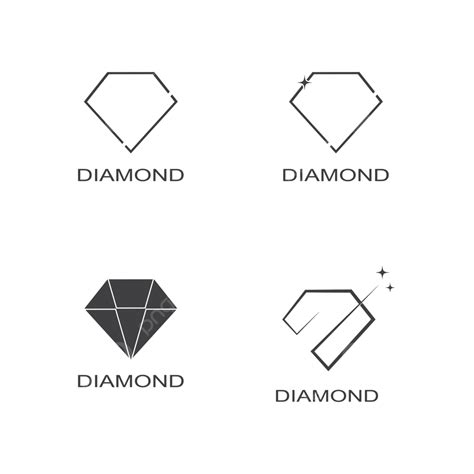 Diamond Logo Vector Carat Background Diamond Shapes Vector Carat