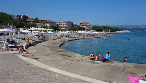 Strand in Opatija - Kroatien-Liebe