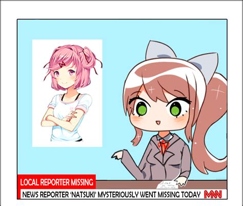 News Reporter Monika Doki Doki Literature Club Know Your Meme