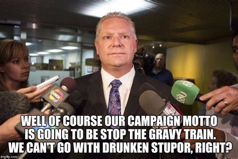 Out here on the road, we're getting laughed at for being torontonians. Speak of the Devil: A Tweedledum Runs For Mayor