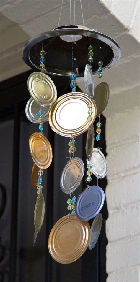 Who Knew Tin Can Lids Could Be Such Fun Diy Wind Chimes Wind Chimes