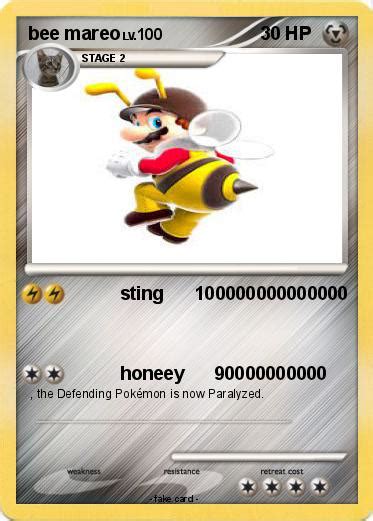 Pokémon Bee Mareo Sting 100000000000000 My Pokemon Card