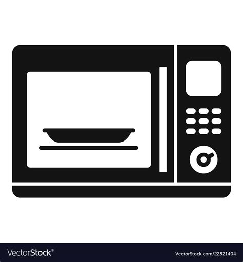 Kitchen Microwave Icon Simple Style Royalty Free Vector