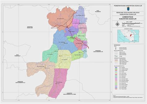 Peta Kabupaten Ogan Ilir