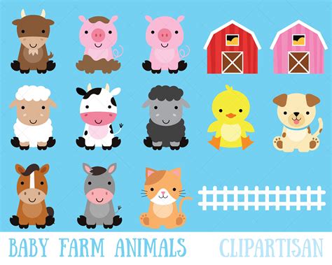 Farm Animals Clipart Transparent Background