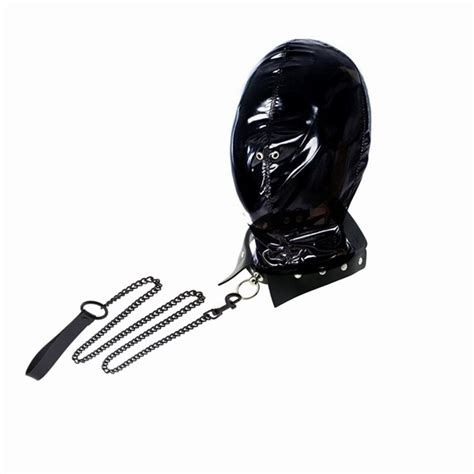 Sex Toys Kit For Couples Bdsm Restraints Accessories 18 Fetish Bondage Head Hood With Bright
