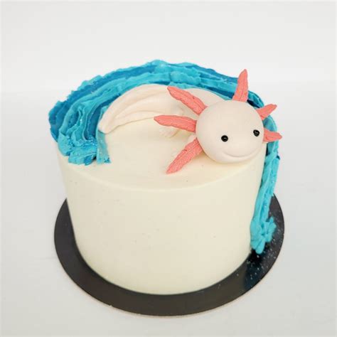 Axolotl Cake In 2021 Science Cake Cake Cake Decorating