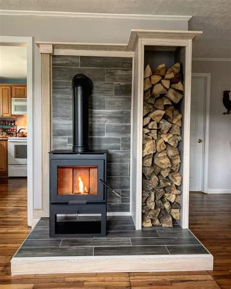 Wood Stove Surround Tile Google Search Wood Stove Hearth Wood