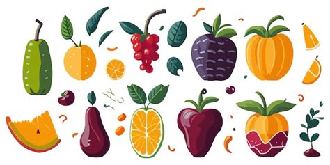 Premium Vector Vector Art Of Fruits Infused In Water For A Refreshing