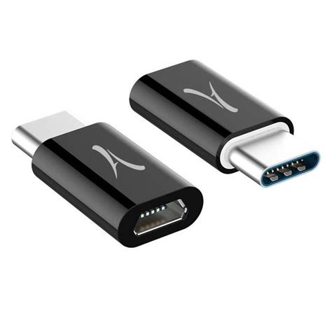 Adaptateur Micro Usb Vers Usb Type C Charge Et Synchro Akashi Noir