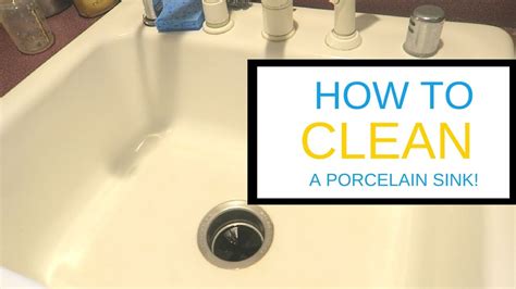 How To Clean A Porcelain Sink Youtube