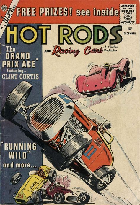 Comic Book Cover For Hot Rods And Racing Cars Hot Rods Charlton Comics Comic Book Plus
