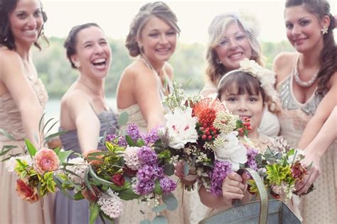 Wildflower Bridesmaid Bouquets 100 Ideas For A Summer Camp Wedding