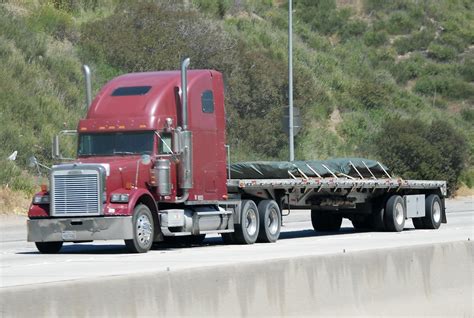 Freightliner Big Rig Flatbed Truck 18 Wheeler A Photo On Flickriver