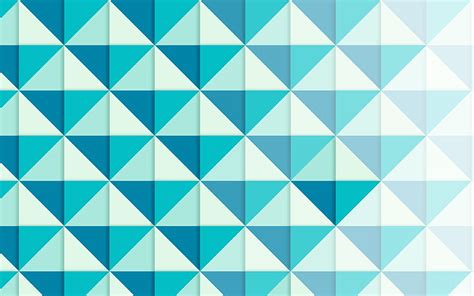 Triangular Abstraction Blue Abstraction Geometric Bright Shapes Hd