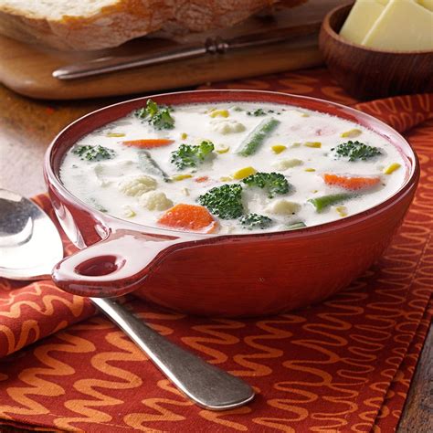 Enjoy the magnificent flavor of warm brie, paired with a savory blend of fresh herbs and toasted nuts. Winning Cream of Vegetable Soup Recipe | Taste of Home