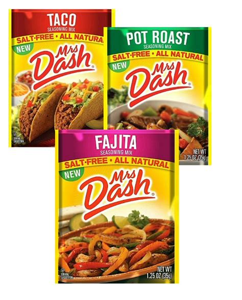 Maybe you would like to learn more about one of these? Mrs. Dash Pot Roast, Fajita OR Taco Seasoning Mixes | eBay