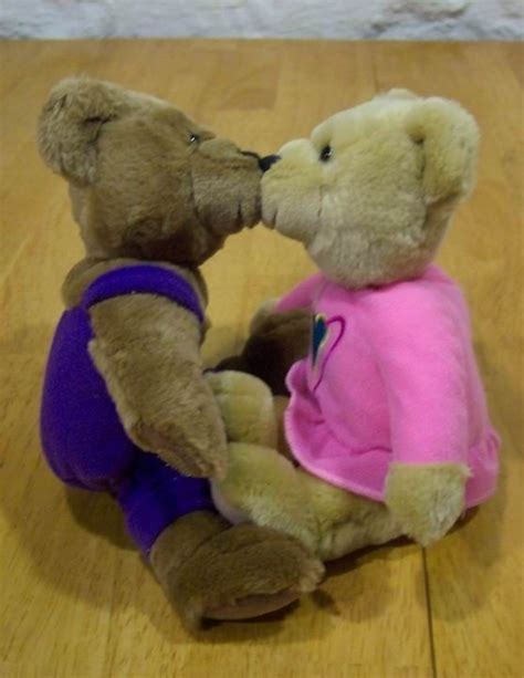 Kissing Hallmark Kiss Kiss Teddy Bears And Similar Items