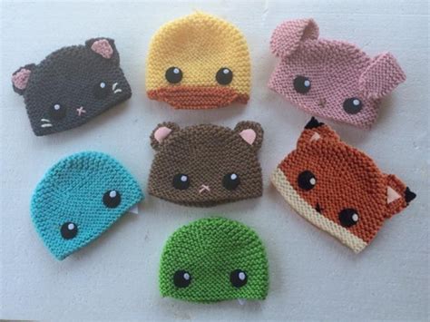 Knitted Animal Infant Hats Etsy Baby Hats Knitting Crochet Baby Hats