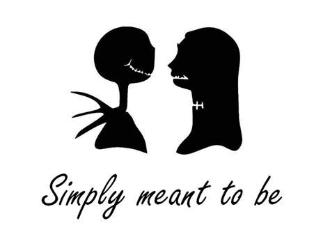 Simply Meant To Be Jack And Sally Nightmare Before Christmas Etsy