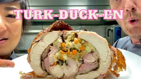 Turducken Recipe Part 1 Deboning Turkey And A Duck Youtube