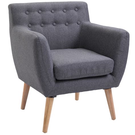 We did not find results for: HOMCOM Mid-Century Modern Accent Arm Chair Linen ...